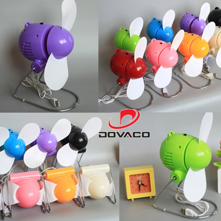 Quạt Con Cóc Mini Siêu Mát, Cắm Cổng USB 5V Hoặc Dùng Pin Tiểu AA | BigBuy360 - bigbuy360.vn