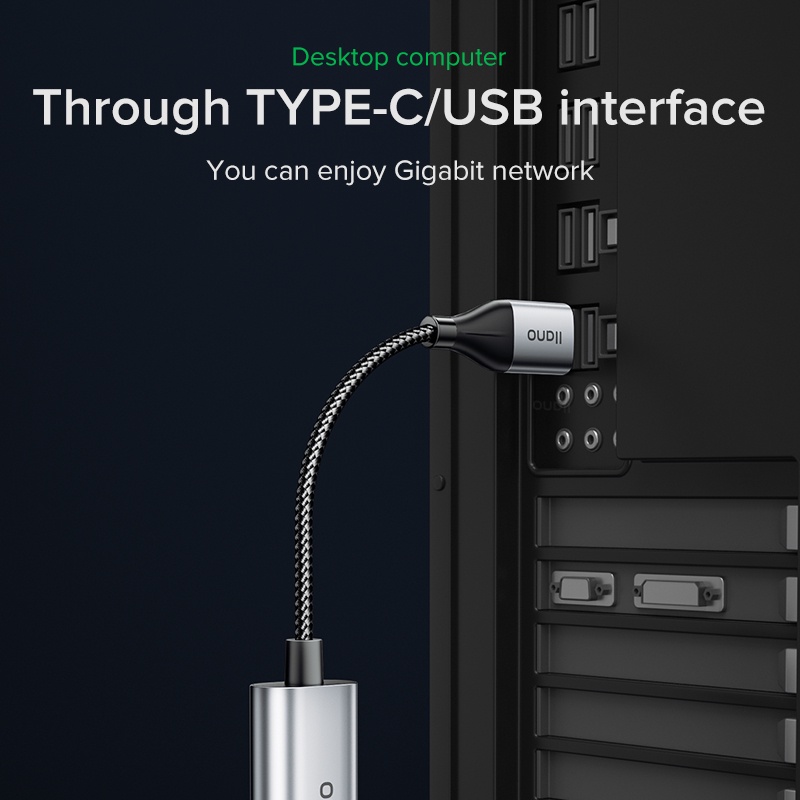 Thẻ mạng lan LLANO RJ45 chuyển đổi USB sang RJ45 USB 3.0 2.0 100/ 1000/ 2500Mbps