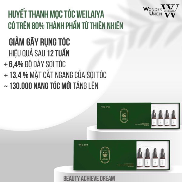 Huyết Thanh Kích Mọc Và Làm Dày Tóc Weilaiya - 5 ml x 8 Lọ, Chăm Sóc Sắc Đẹp,Gía Rẻ Giao Nhanh