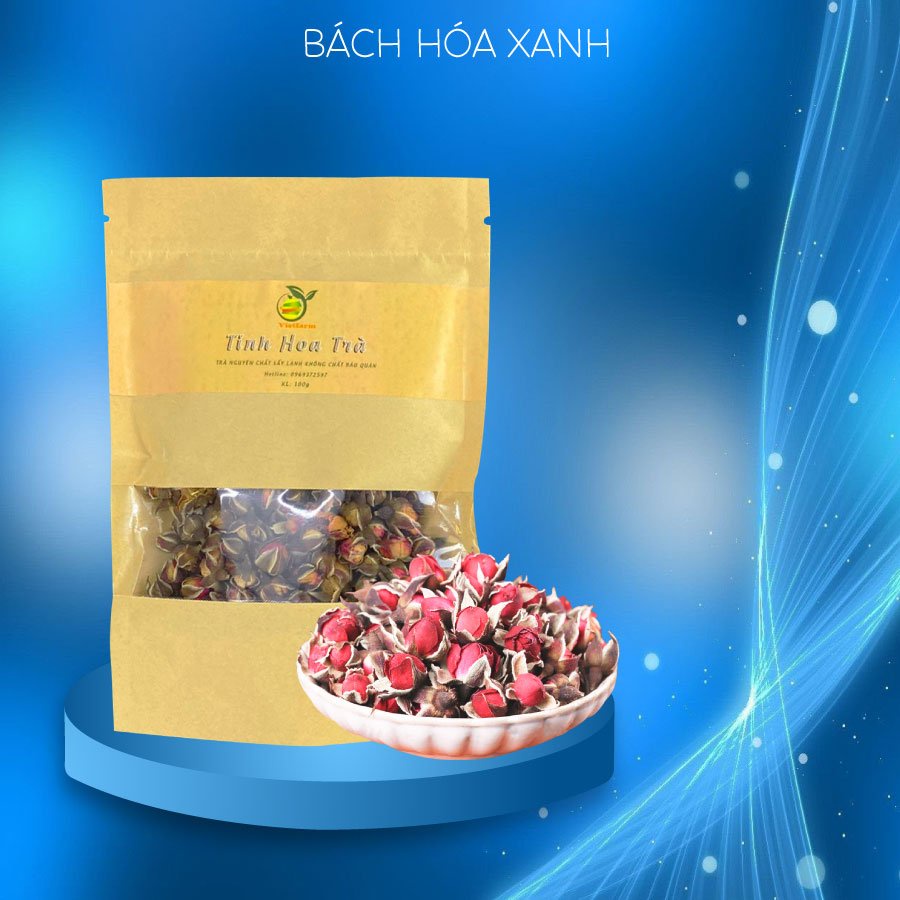 Trà hoa hồng khô Đà Lạt túi 200g - Chống lão hóa - Đẹp da - Bách Hóa Xanh