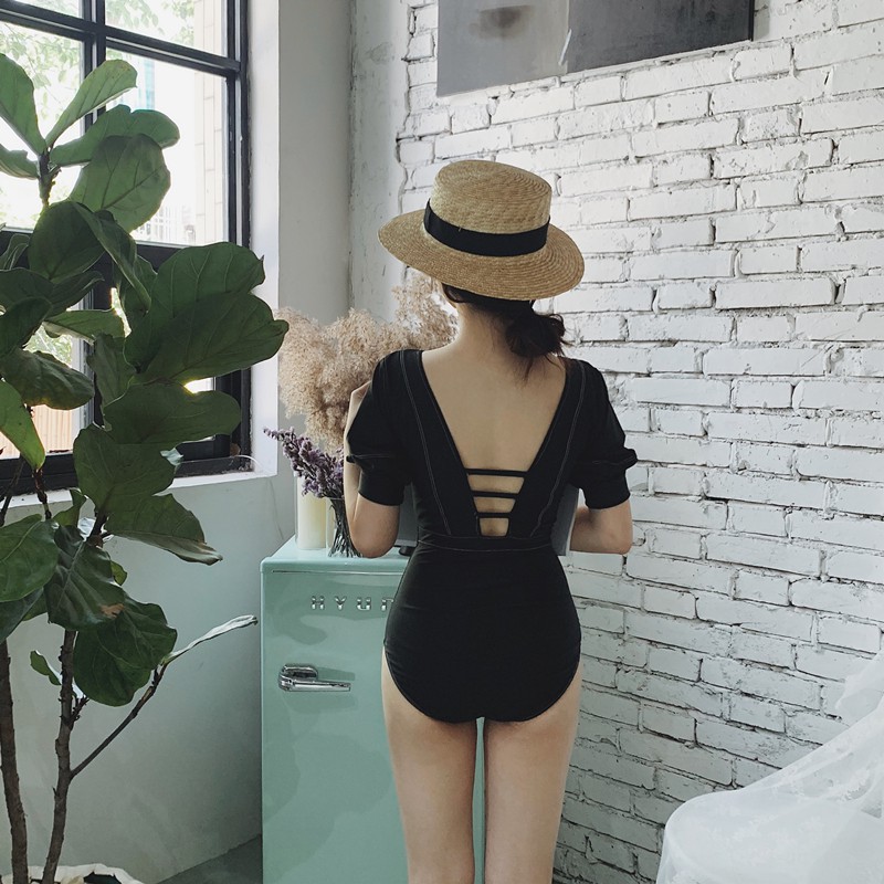 Bộ Đồ Bơi Màu Đen Phong Cách Hàn Quốc Cho Nữ | BigBuy360 - bigbuy360.vn