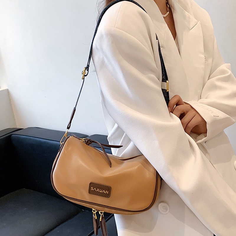 Túi Đeo Chéo Vai Kiểu Yên Ngựa Đầy Màu Sắc Phong Cách retro Dành Cho Nữ