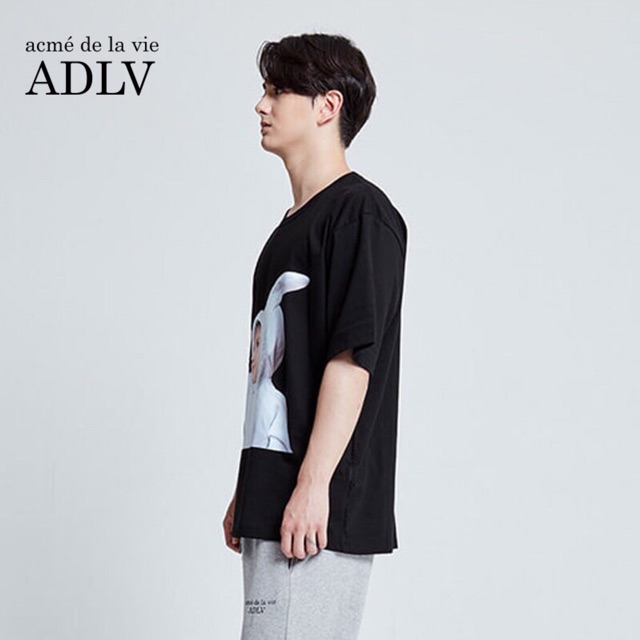 Áo thun nữ Acme de la vie BLACK RABBIT, áo thun nữ cá tính form rộng thụng tay lỡ unisex oversize | BigBuy360 - bigbuy360.vn