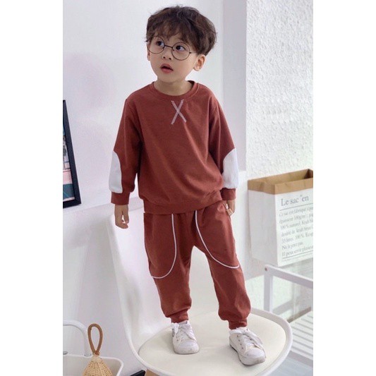 ( Rẻ vô địch) Set nỉ, set nỉ trẻ em T4 nỉ da cá phối màu đẹp mãn nhãn, hàng thiết kế cao cấp T4