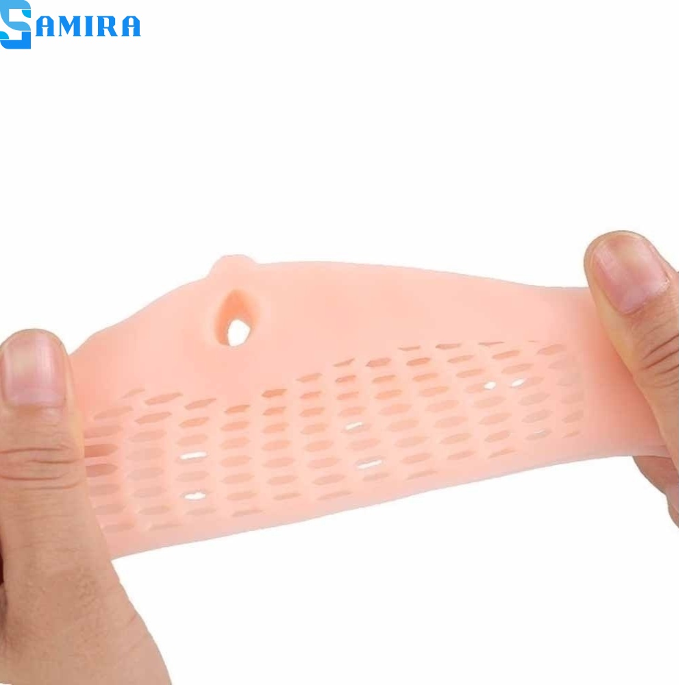 Set 2 miếng lót giày đệm lòng bàn chân trước tách ngón chân bằng silicon tổ ong giảm đau SA5