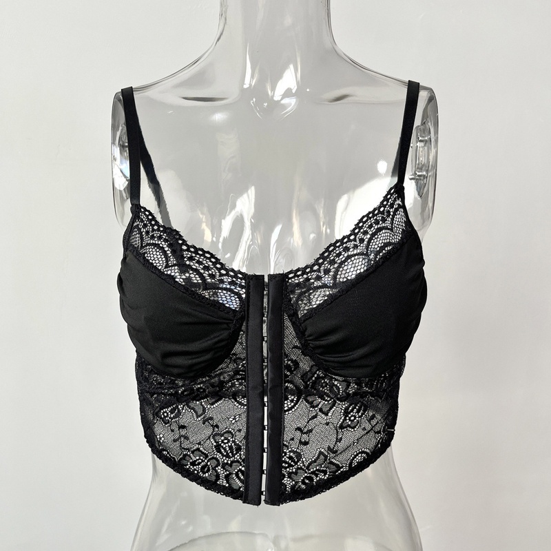 Áo Tank Top Sát Nách Cài Nút Phía Trước Gợi Cảm Cho Nữ