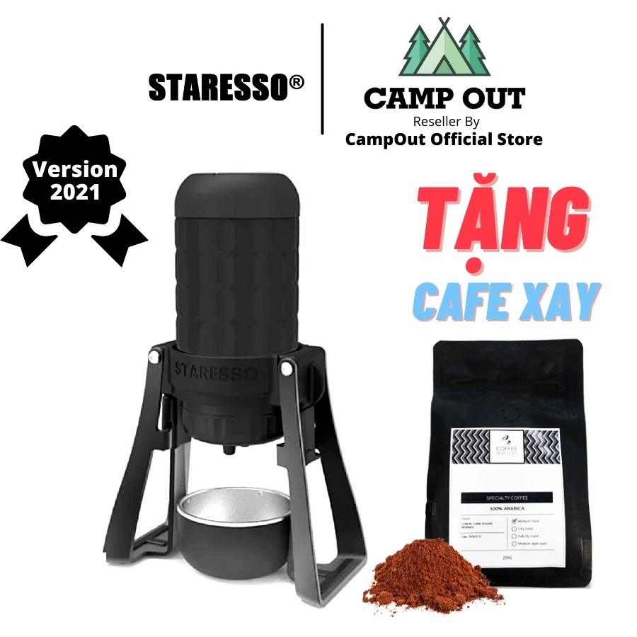 Máy pha cafe Staresso campoutvn staresso mirage pro du lịch máy ép pha cà phê cầm tay mini TẶNG CAFE