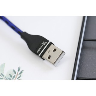 Cáp sạc Micro 2m xmobile LTMP Xanh navy