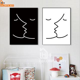 Tranh Treo Tường Trang Trí Nội Thất Hình Trắng Đen Độc Đáo