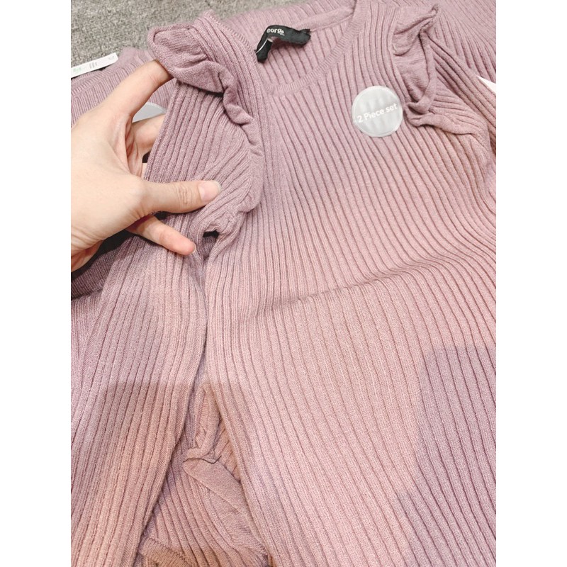 Bộ len george bé gái