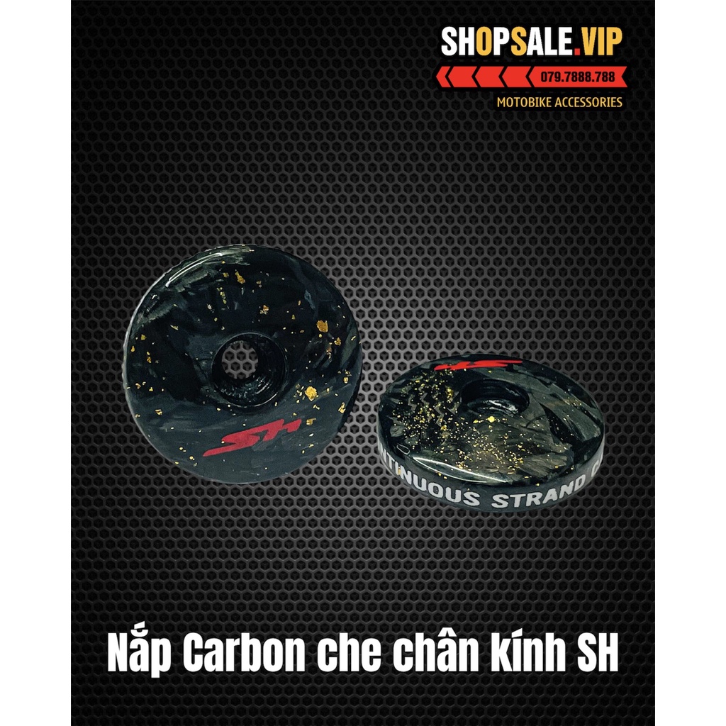 Nắp Che Chân Kính Carbon Forget Cho Các Dòng Xe SH