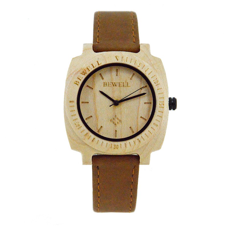 Đồng hồ đeo tay nam mặt gỗ mã 098 bewell