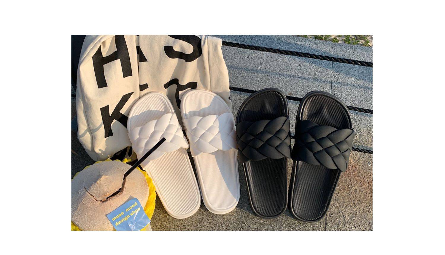 Retro style fashion personality female slippers