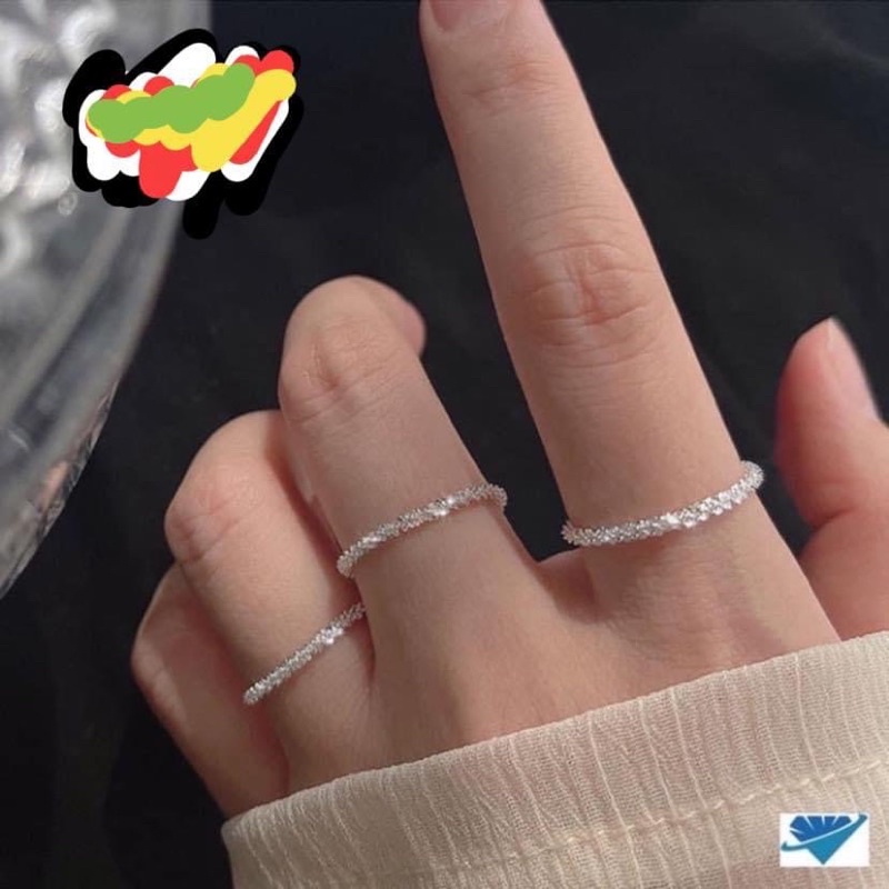 Nhẫn bạc nữ, nhẫn dây xoắn xinh xắn, độc lạ, đáng yêu- Bạc Ngọc Anh