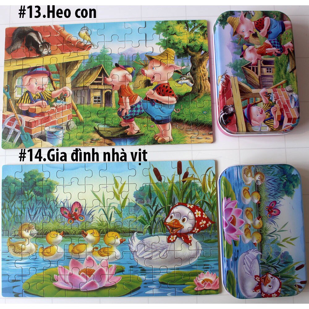 Combo 20 hộp tranh ghép 60 miếng Puzzletoys