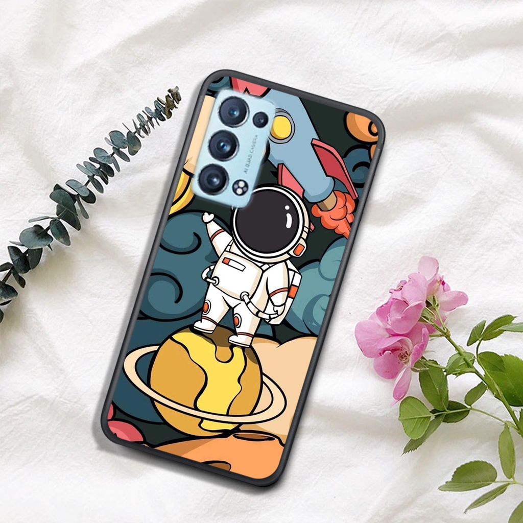 ỐP LƯNG OPPO RENO 6 4G/5G/RENO 6Z/OPPO A95 5G/A16, IN HÌNH ASTRONAUT TIỂU ĐỘI PHI-HÀNH-GIA, MÀU SẮC CỰC BẮT MẮT