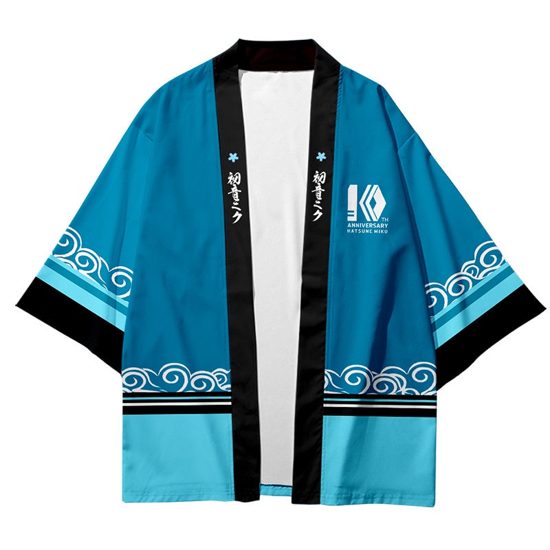 Áo Khoác Kimono Chống Nắng Dáng Rộng In Hình Hatsune Miku Phong Cách Nhật Bản Cho Nam Và Nữ