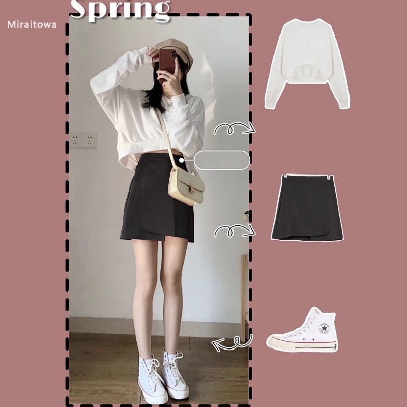 [ORDER] SET VÁY ÁO ULZZANG MÃ 2 sẵn hồng 3XL (bảng size up cuối)