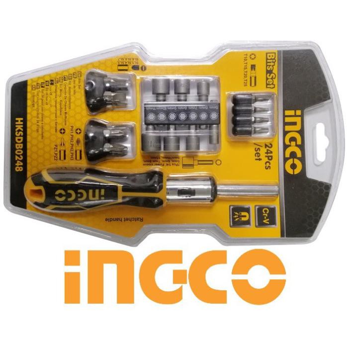 [INGCO] INGCO Bộ 24 công cụ tuốc nơ vít đa năng Bits Set HKSDB0248