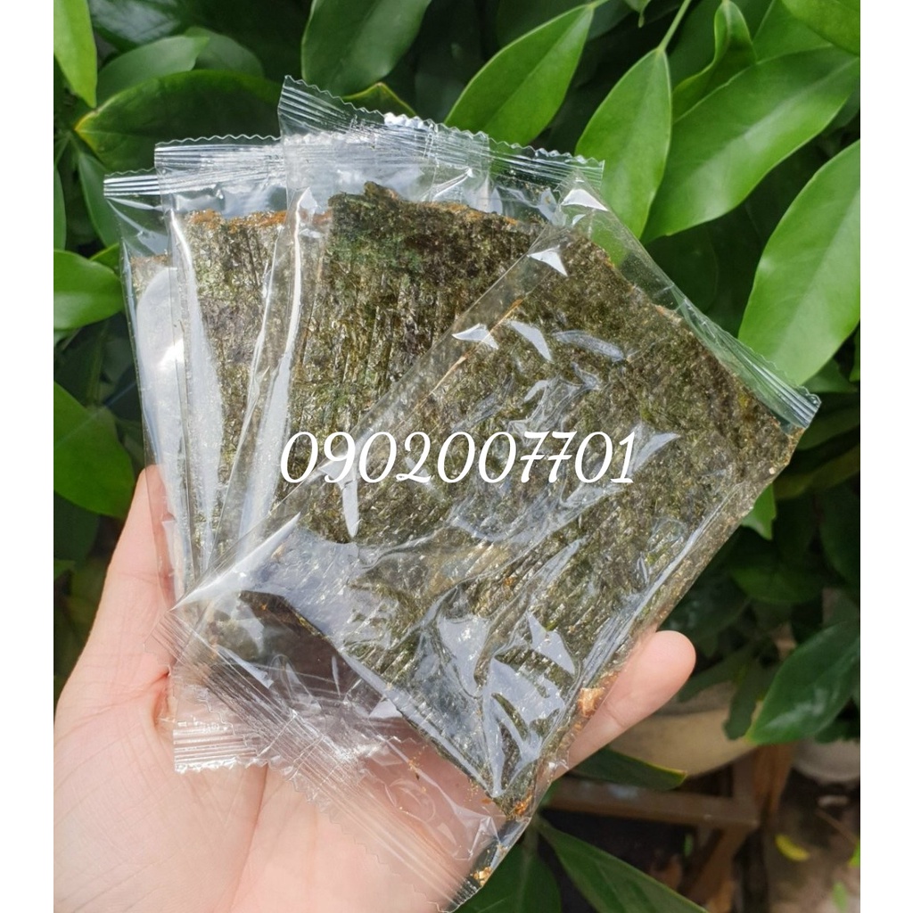 1 Kg Rong biển kẹp hạt dinh dưỡng chà bông  - rong biển sấy kẹp ngũ cốc thơm ngon- tốt cho sức khỏe