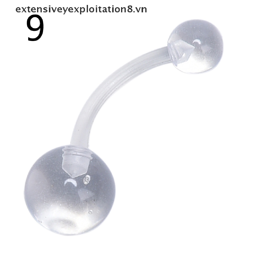 Set 12 Khuyên Rốn Dạng Thanh Tạ Linh Hoạt