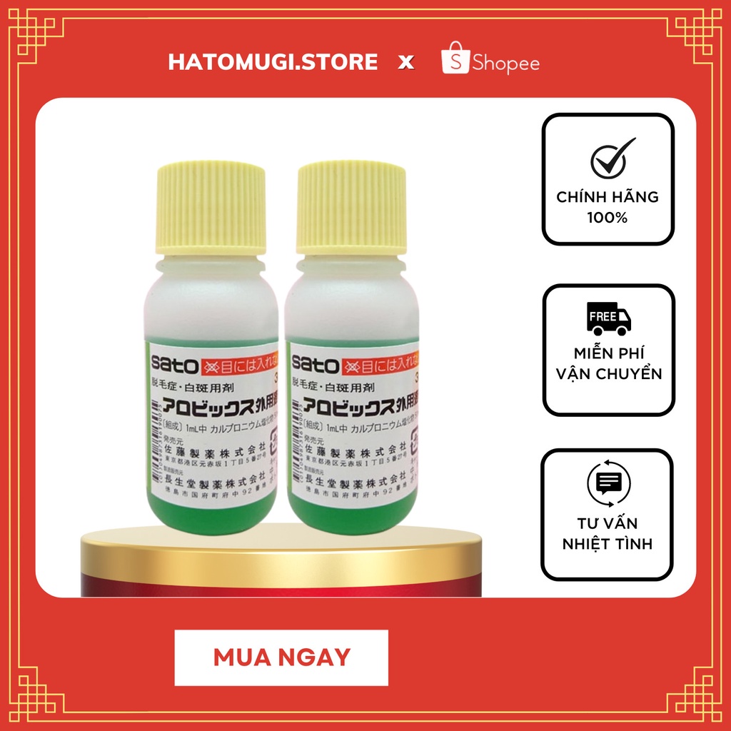 Tinh chất kích thích mọc tóc thảo dược Sato Nhật bản – 30ml (Ch.ính H.ãng)