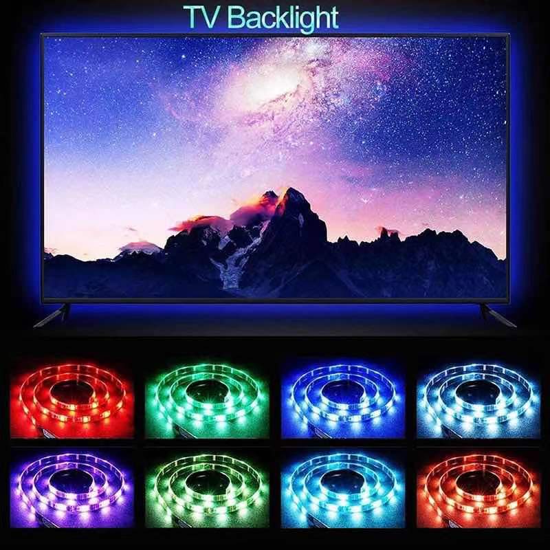 Bộ Dây Đèn LED 5050 RGB 5V IP65 IP20 Bluetooth Điều Khiển Bằng APP Chuyên Dụng