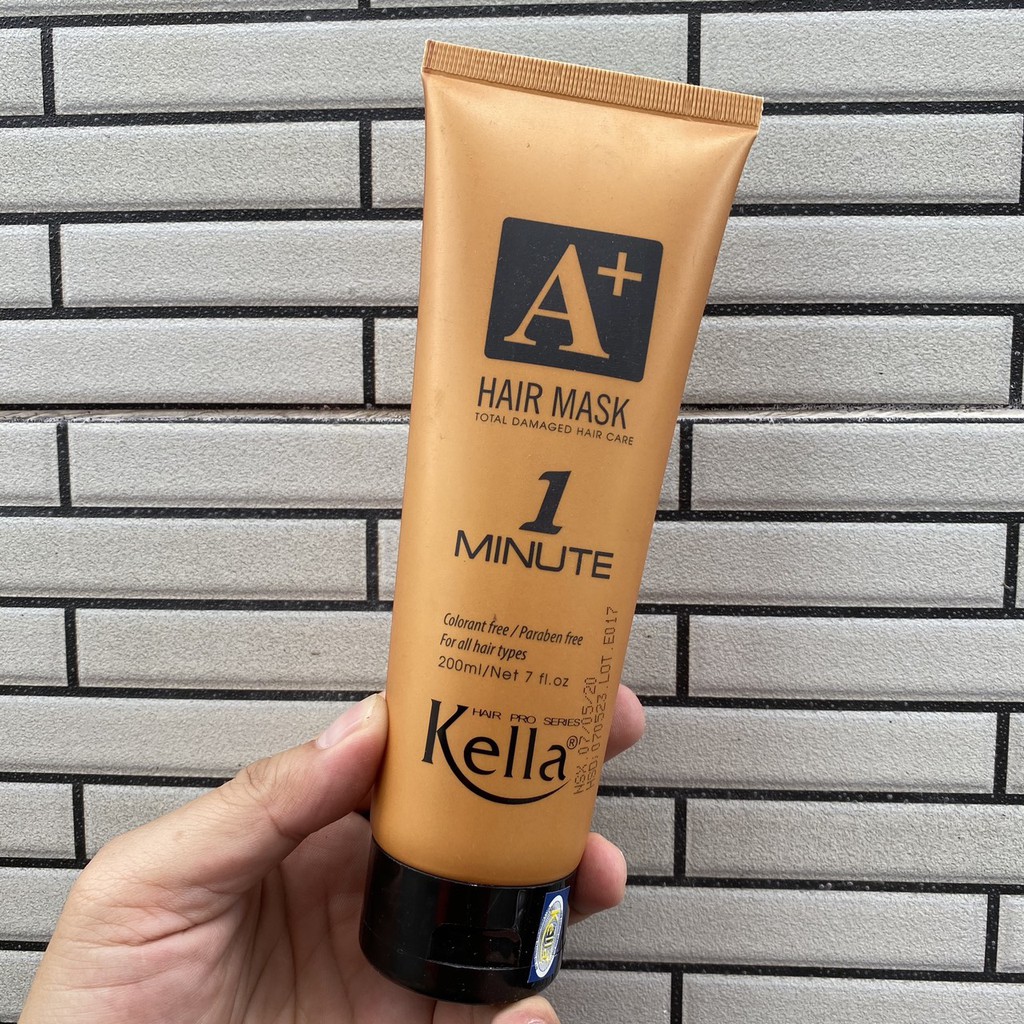 Kem hấp phục hồi 1 phút Kella A+ Minute Hair Mask Premium 200ml