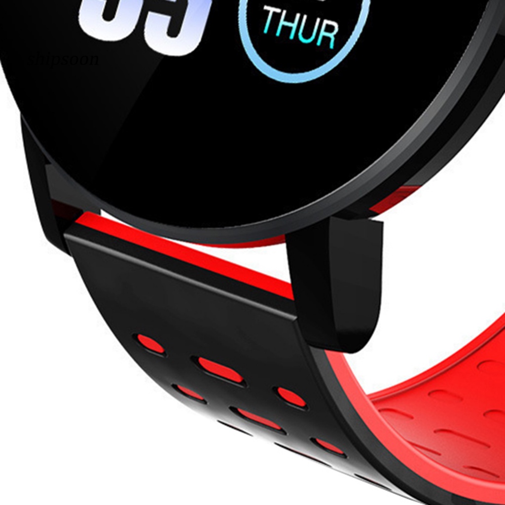 Đồng Hồ Đeo Tay Thông Minh Kỹ Thuật Số Mặt Tròn Chống Mòn 119 Plus Cho Nam Và Nữ