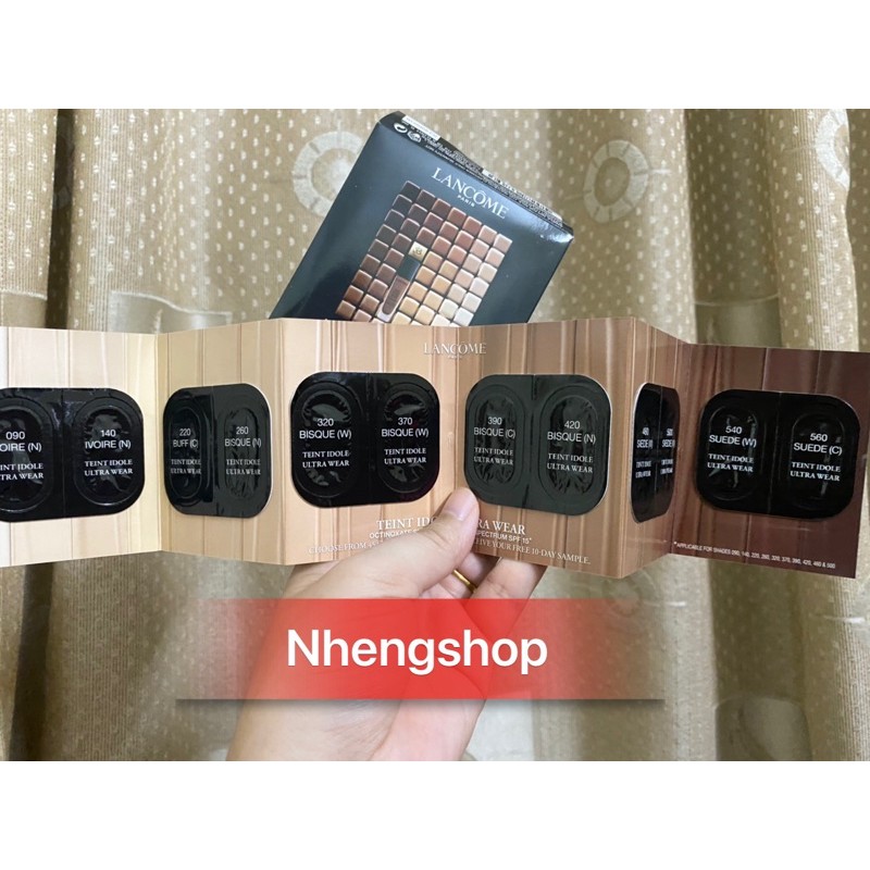 [12 tone] Sample kem nền Lancome Paris Teint Idole Ultra Wear