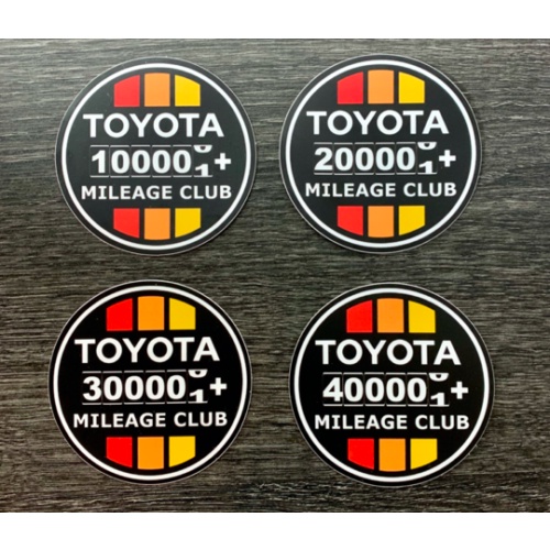 X4 Toyota High Mile Club Sticker Set Tundra Tacoma SR5 4X4 4Runner Fj Cruiser TRD