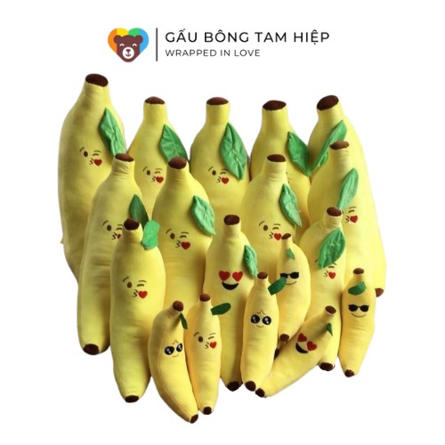 Chuối bông(gấu bông minigood) Hàng Việt Nam chất lượng cao Chất liệu vải cao cấp nhồi 100% bông gòn