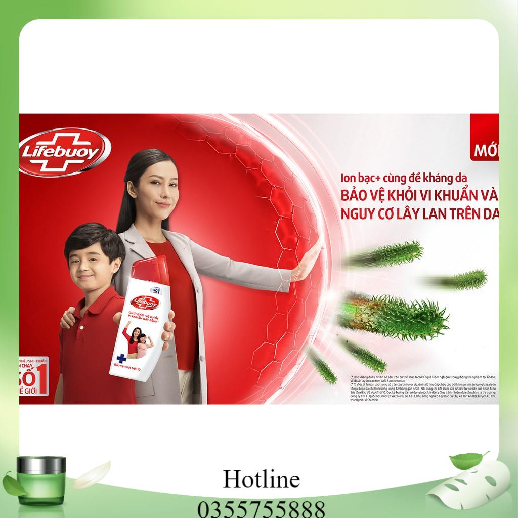 Sữa tắm Lifebuoy 1.1 kg giúp bảo vệ khỏi 99.9% vi khuẩn và ngăn ngừa vi khuẩn lây lan trên da tốt nhất