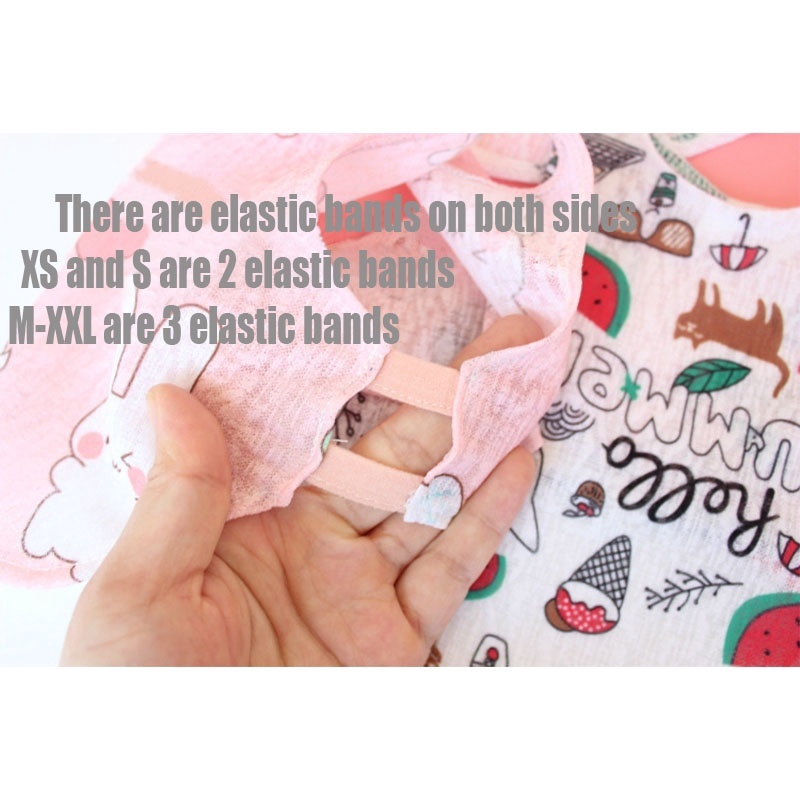 Áo in hình đáng yêu dành cho thú cưng mùa hè Quần áo mỏng thoáng Chó mặt xệ