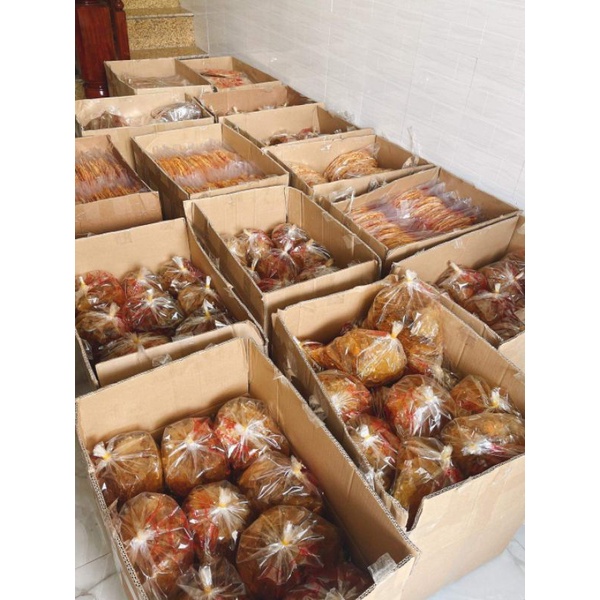 Bánh tráng nước dừa nướng sấy tép thơm ngon