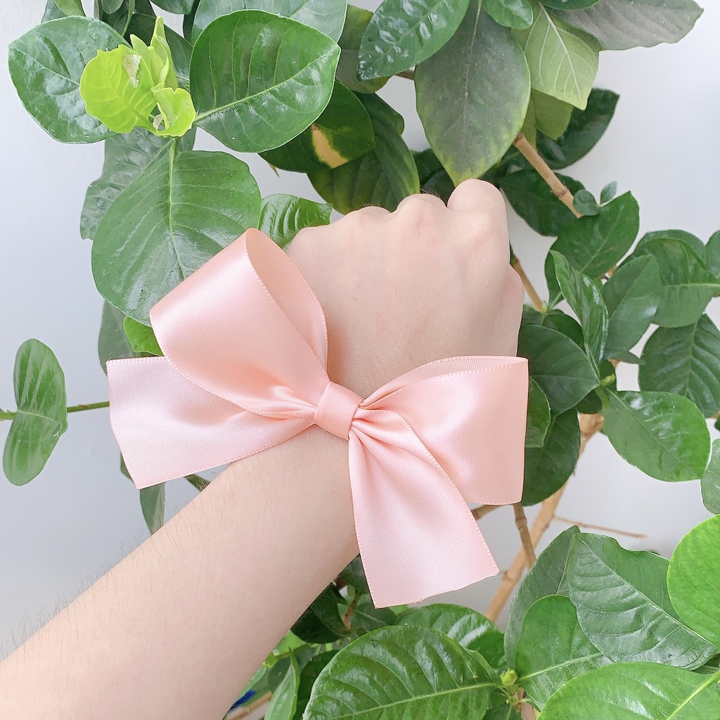 Cột tóc nơ lụa xinh xắn, kẹp tóc nơ thời trang