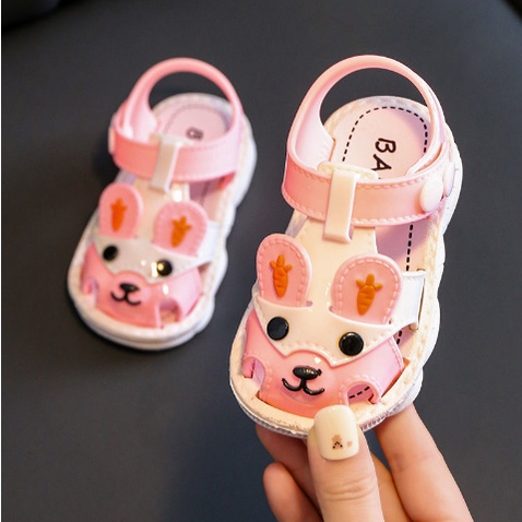GIÀY SANDAL TẬP ĐI CAO SU DẺO SIÊU MỀM CHO BÉ ( baby)