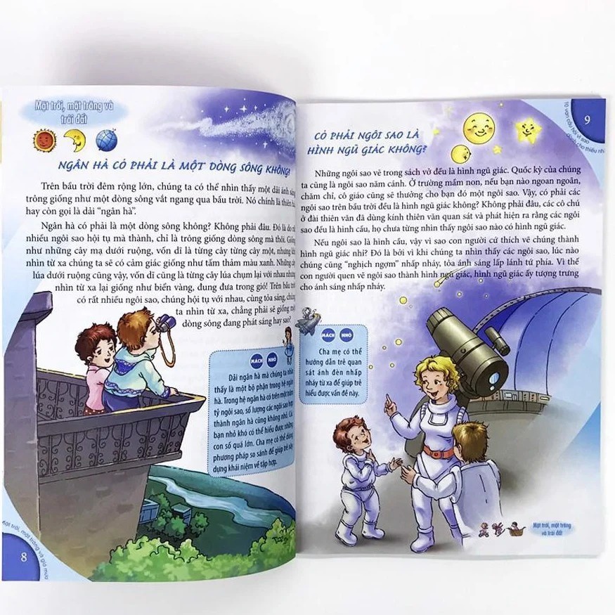 Sách - 10 Vạn Câu Hỏi Vì Sao - Mặt Trời, Mặt Trăng &amp; Gió Mưa