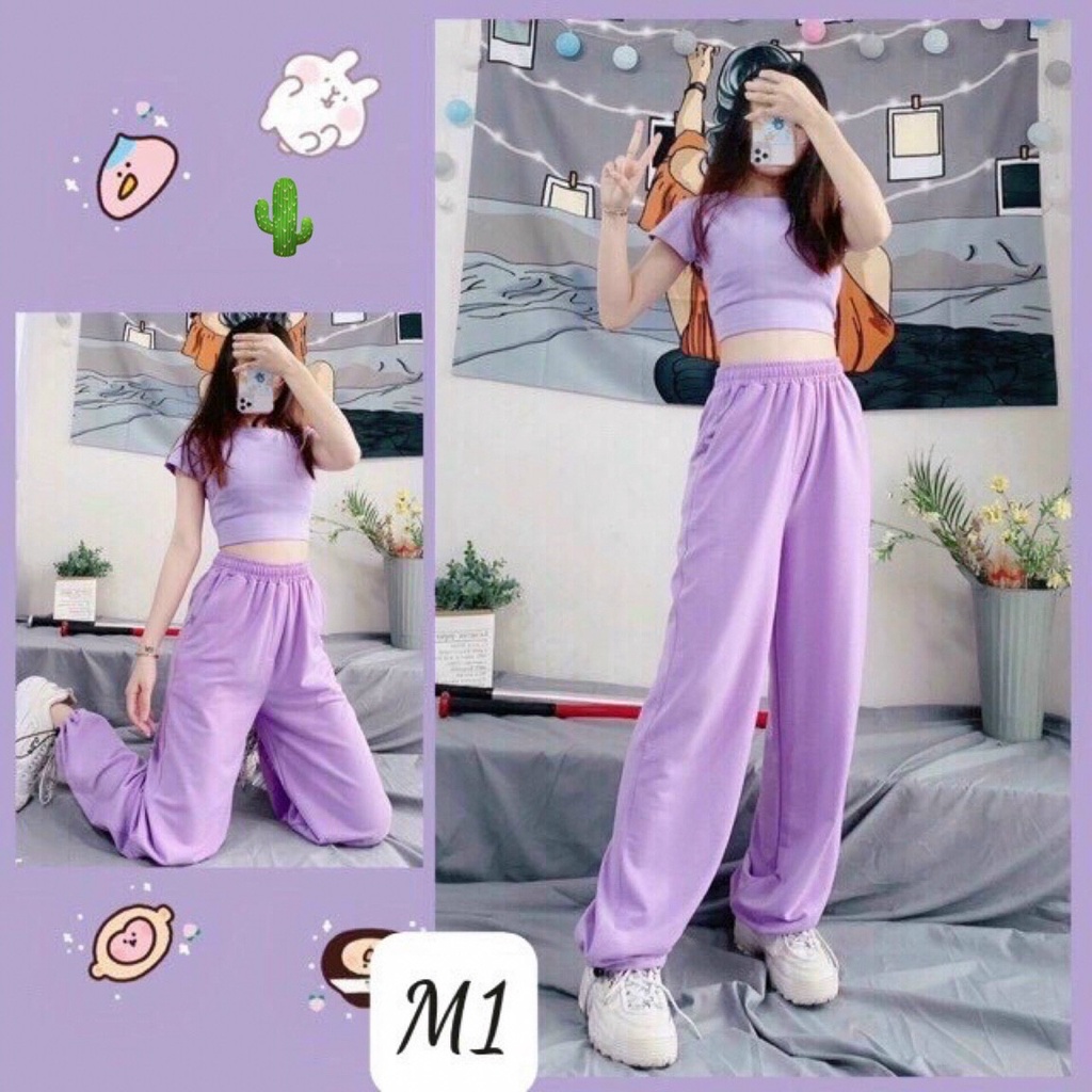 [MÃ TH6 GIẢM 20% TỐI ĐA 30K ĐƠN 500K] Quần Jogger dài nữ Nhiều màu, quần ống rộng nữ Ulzzang Unisex
