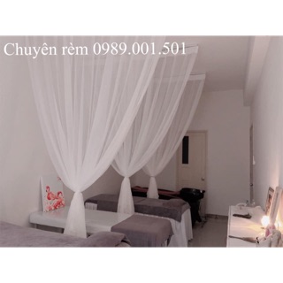 Rèm voan Spa Kt 2m x 2m7 ( đã có độ nhún rèm)