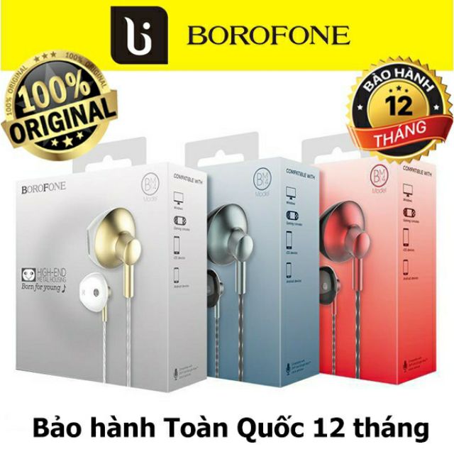 [Mã ELFLASH5 giảm 20K đơn 50K] Tai nghe chính hãng Borofone BM14