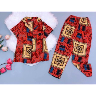 Pijama Lụa Đũi Cộc Tay Quần Dài Bigsize