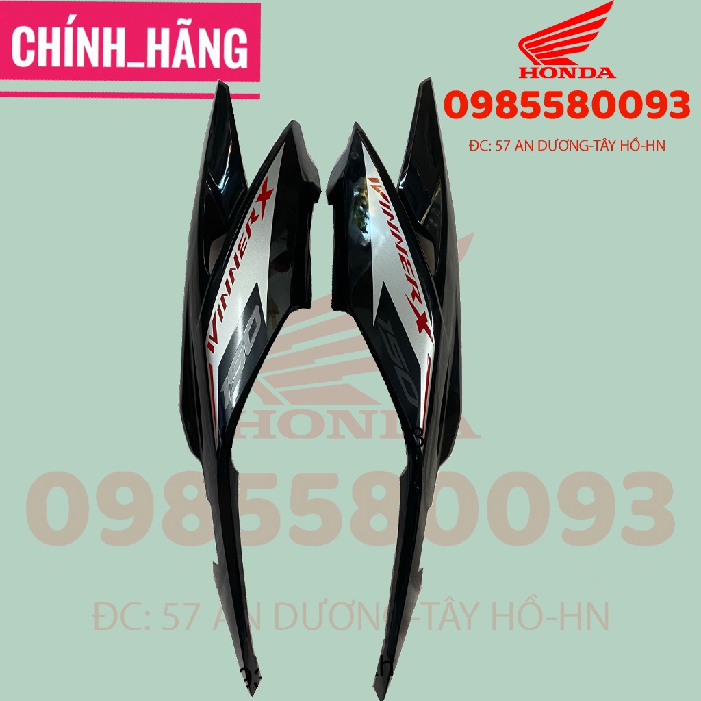 Nhựa dàn áo ốp đuôi sau winner x, ốp sườn màu đen bóng phiên bản thể thao 2021
