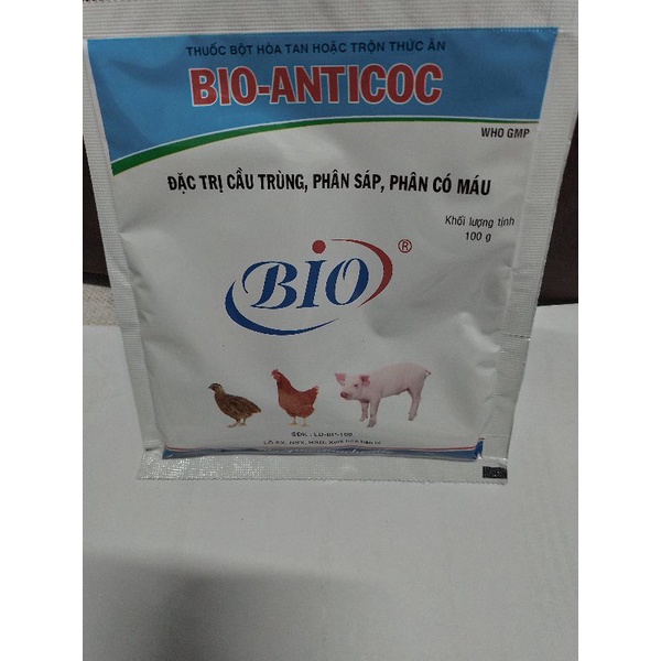 Bio Anticoc 100 gram thức ăn cho thú cưng  hsd 07/06/2024
