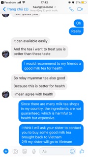 Trà sữa platinum myanmar milk tea