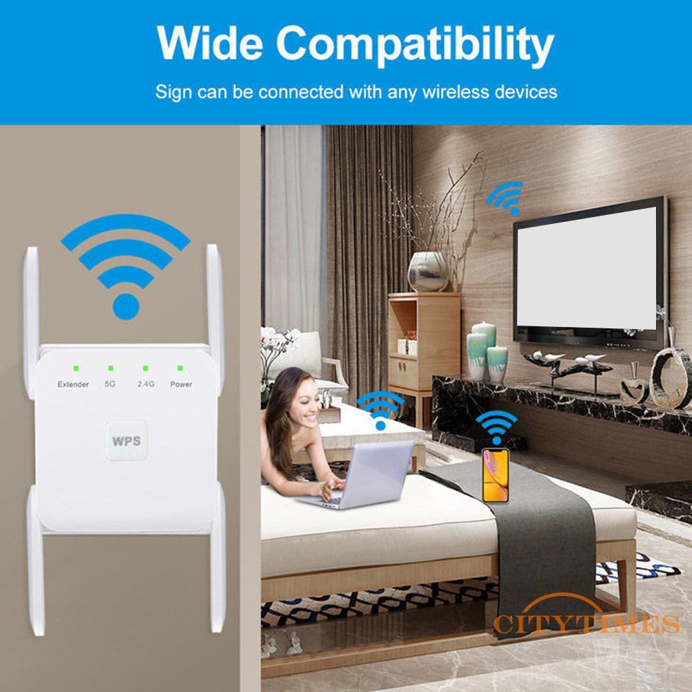 Thiết Bị Khuếch Đại Tín Hiệu Wifi 4-antenna 2.4ghz 5.8ghz 1200mbps | BigBuy360 - bigbuy360.vn