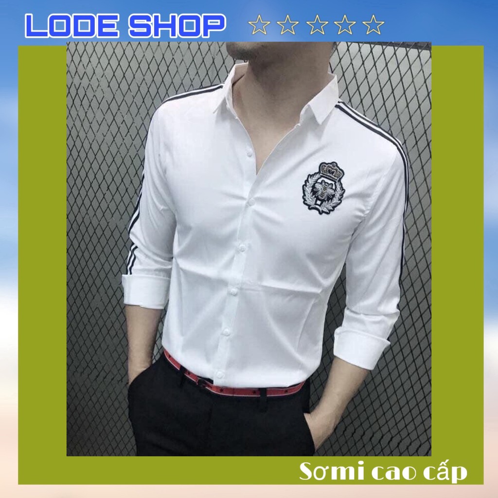 ÁO SƠ MI NAM TAY DÀI PHỐI SỌC DỌC - HÀNG LOẠI 1 | BigBuy360 - bigbuy360.vn