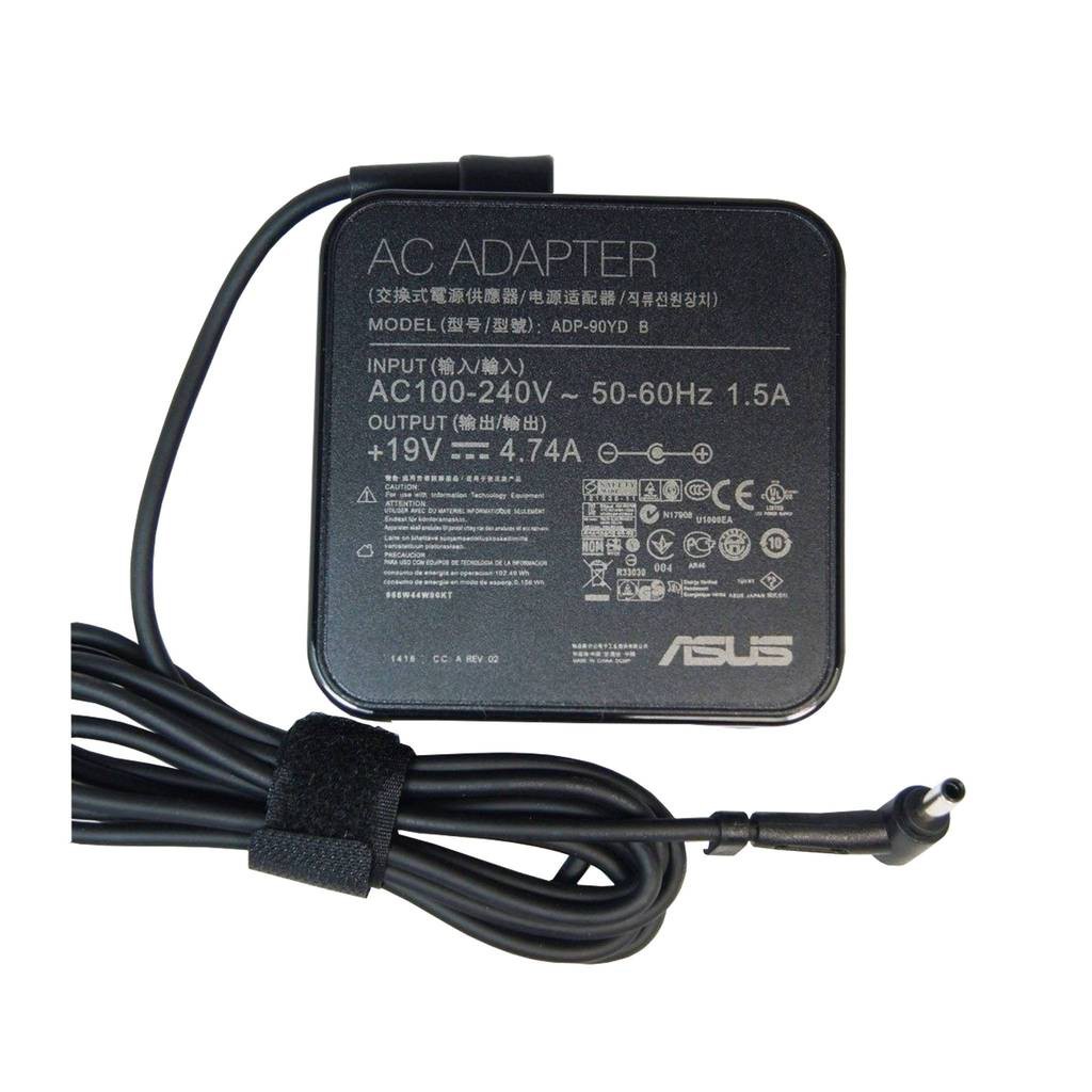 (ADAPTER) SẠC LAPTOP ASUS 19V-4.74A (90W) (Vuông, Đầu nhỏ) kích thước đầu ghim (4.0 x 1.35 mm)