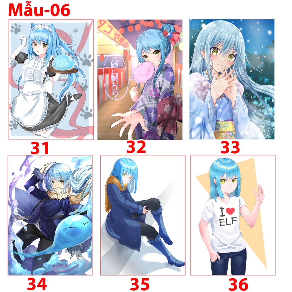 Poster, tranh dán tường, áp phích anime Tensei Shitara Slime Datta Ken - Rimuru Tempest