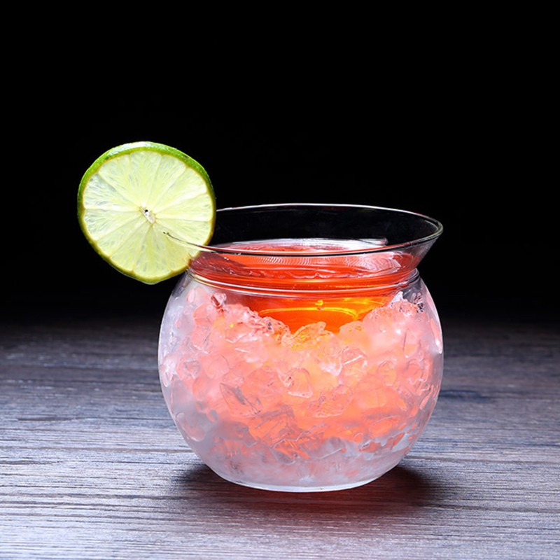 Ly Thủy Tinh Pha Lê Uống Cocktail Hình Nón Tam Giác